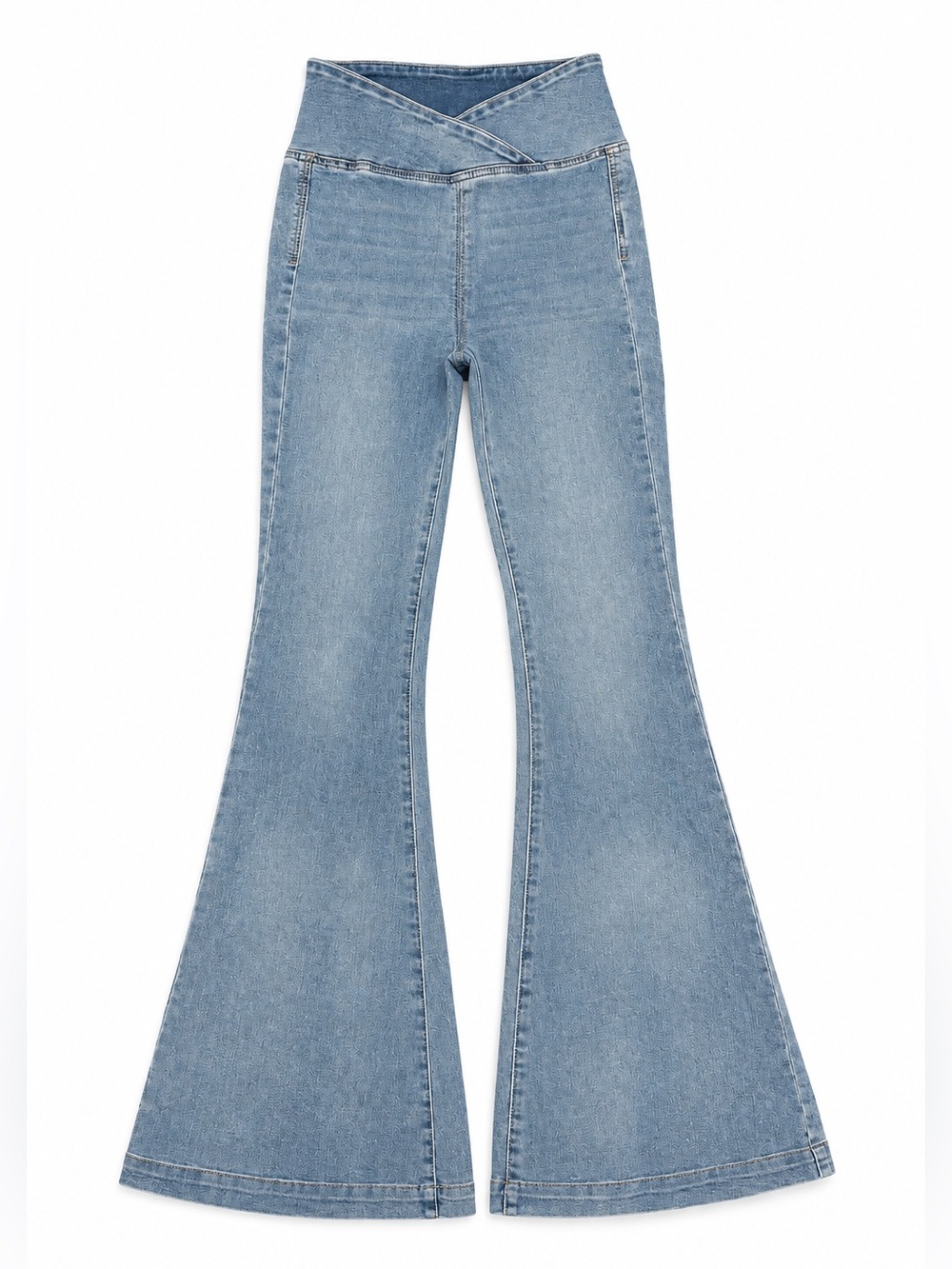 Free People We The Free High Rise Pull On Flare Jeans Blue Size 25